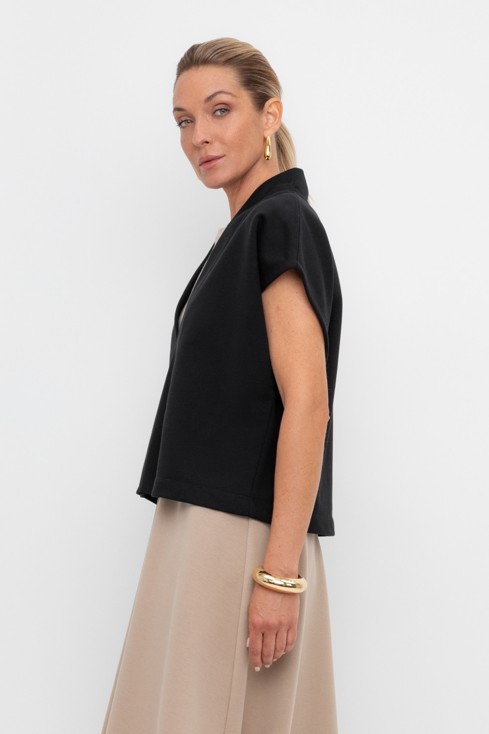 Жилеты женские для мам, артикул: ЕВТ 3295, цвет: черный3, фото 3