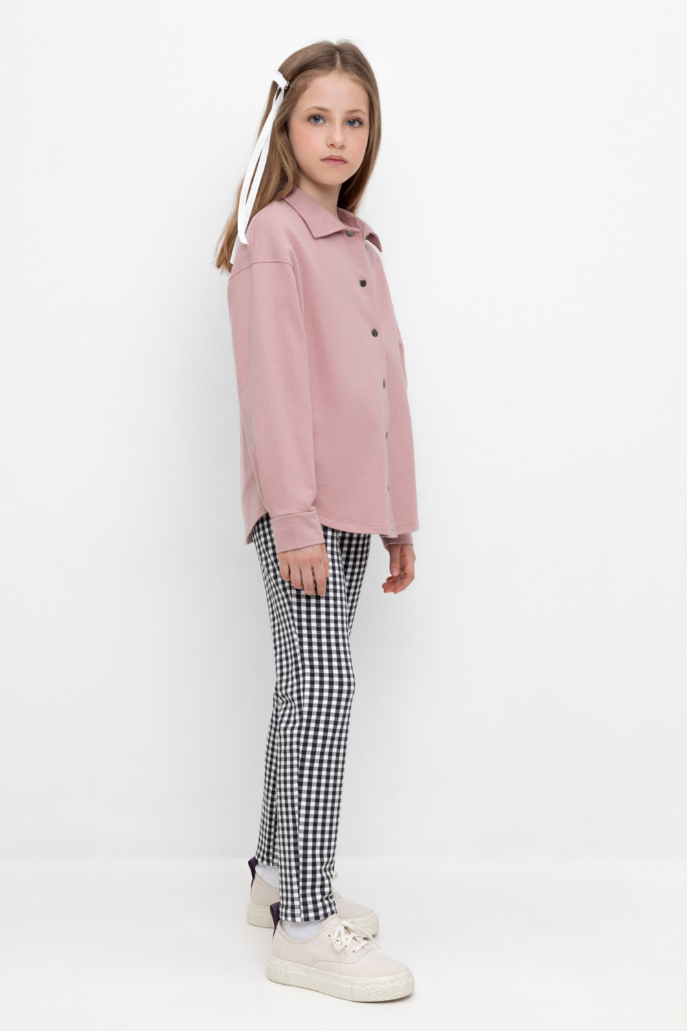 Брюки для девочки, артикул: КР 400622, цвет: серый, фото 3