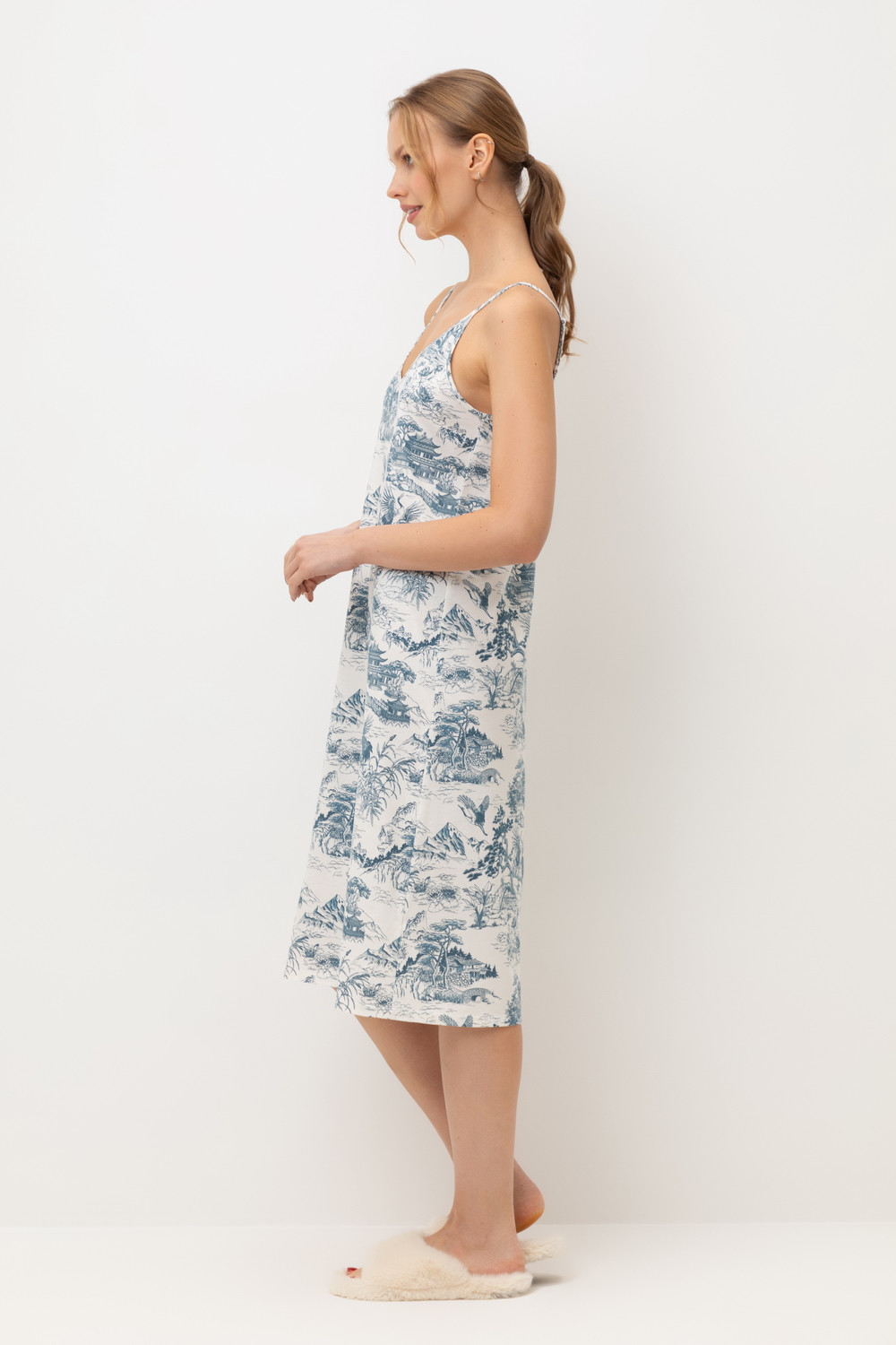 Сорочки ночные женские для мам, артикул: Е 10061, цвет: светло-розовый, фото 3