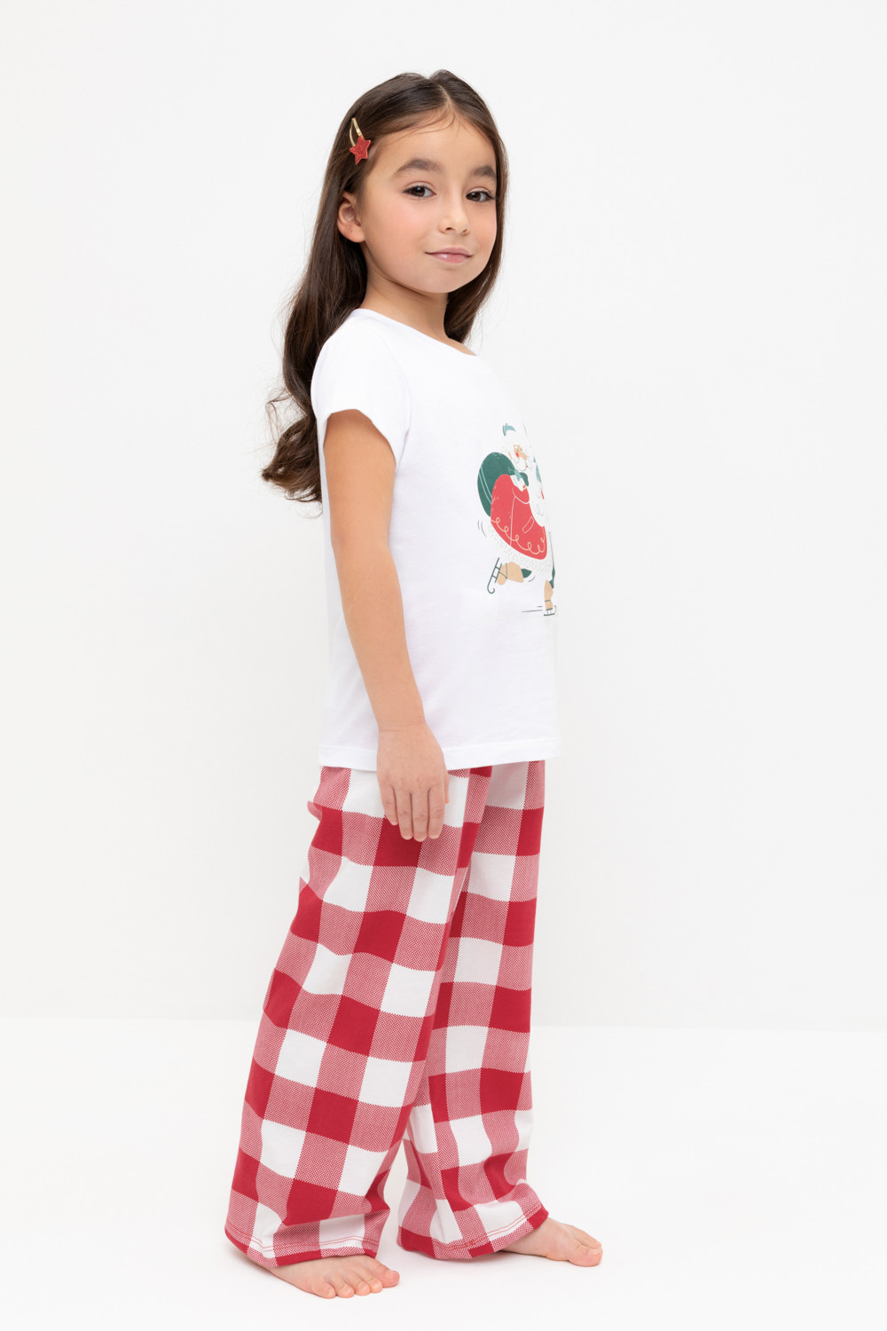Пижама для девочки, артикул: К 1640, цвет: белый, фото 3