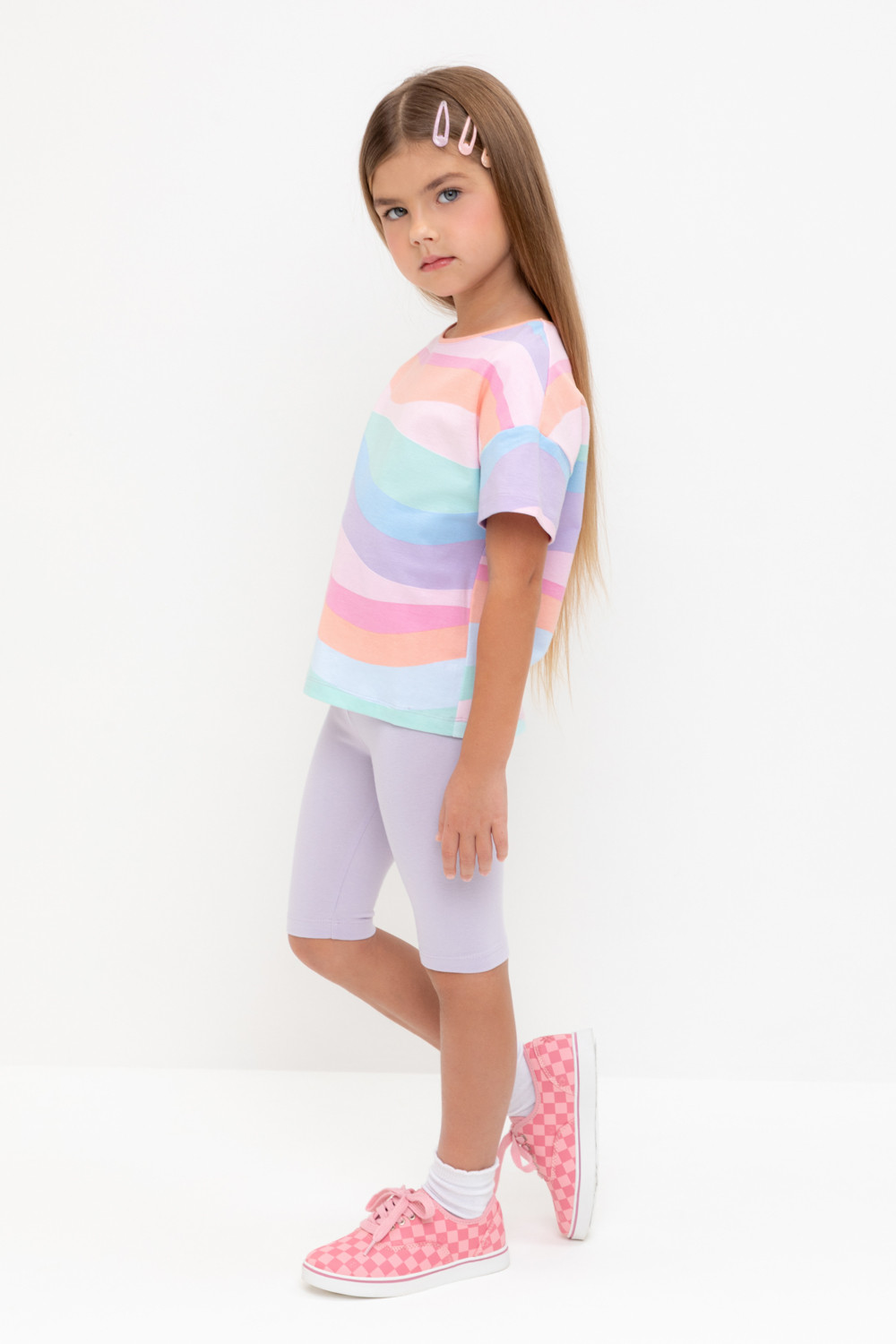 Велосипедки для девочки, артикул: КР 4036-1, цвет: фиолетовый, фото 3