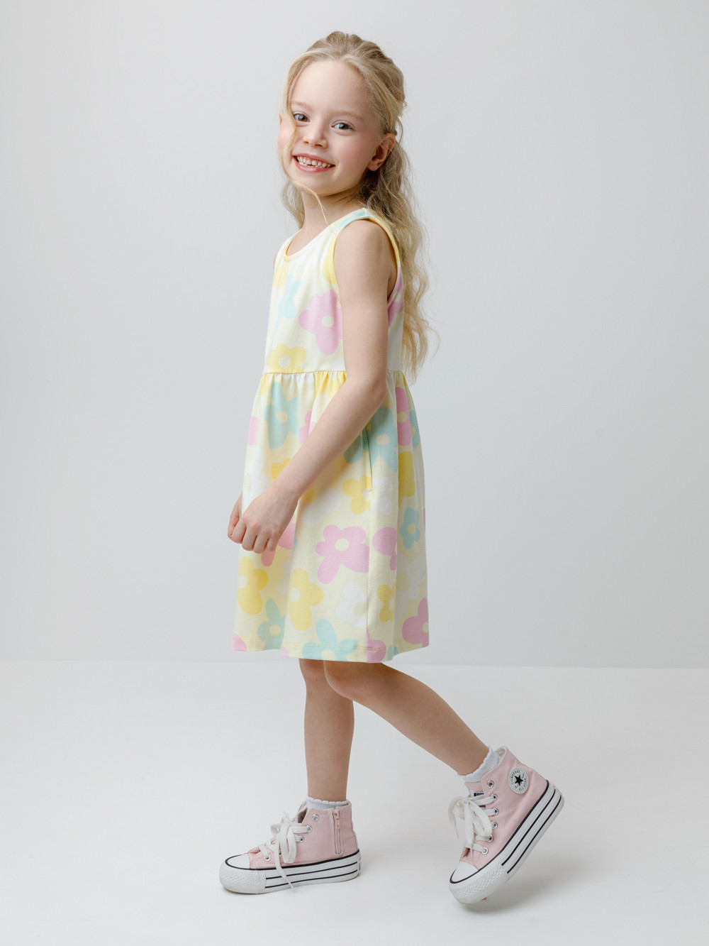 Платье для девочки, артикул: КР 5976, цвет: желтый, фото 3