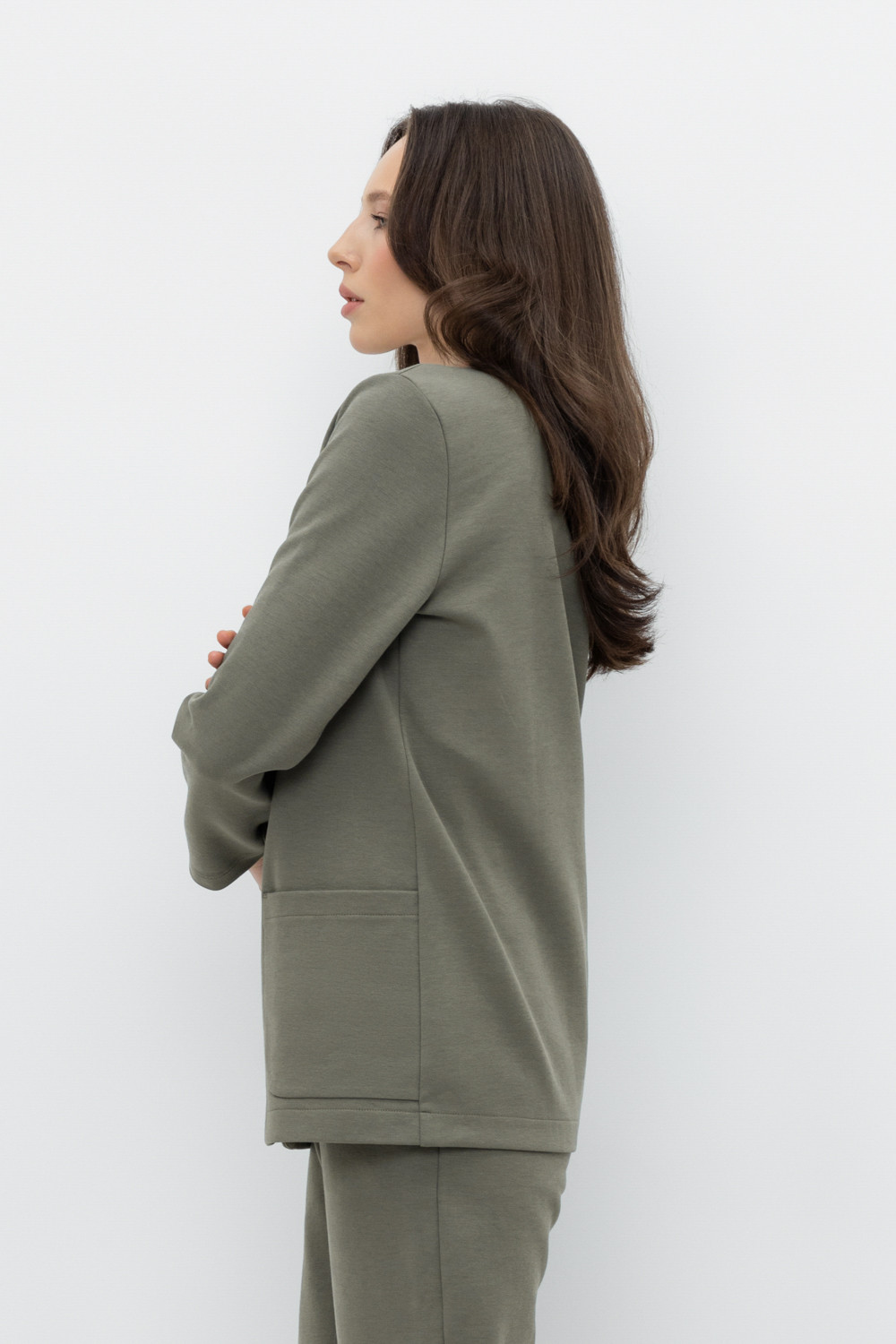 Жакеты, куртки женские для мам, артикул: ЕВТ 3188, цвет: зеленый, фото 3