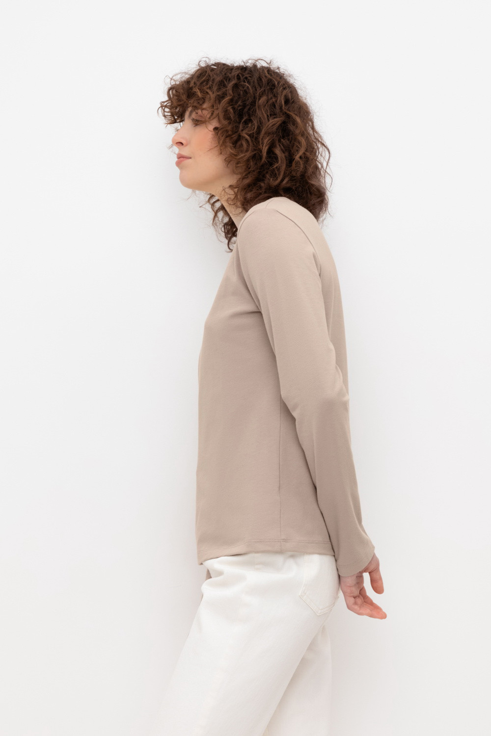Джемперы женские для мам, артикул: ЕВТ 3261, цвет: бежевый, фото 3