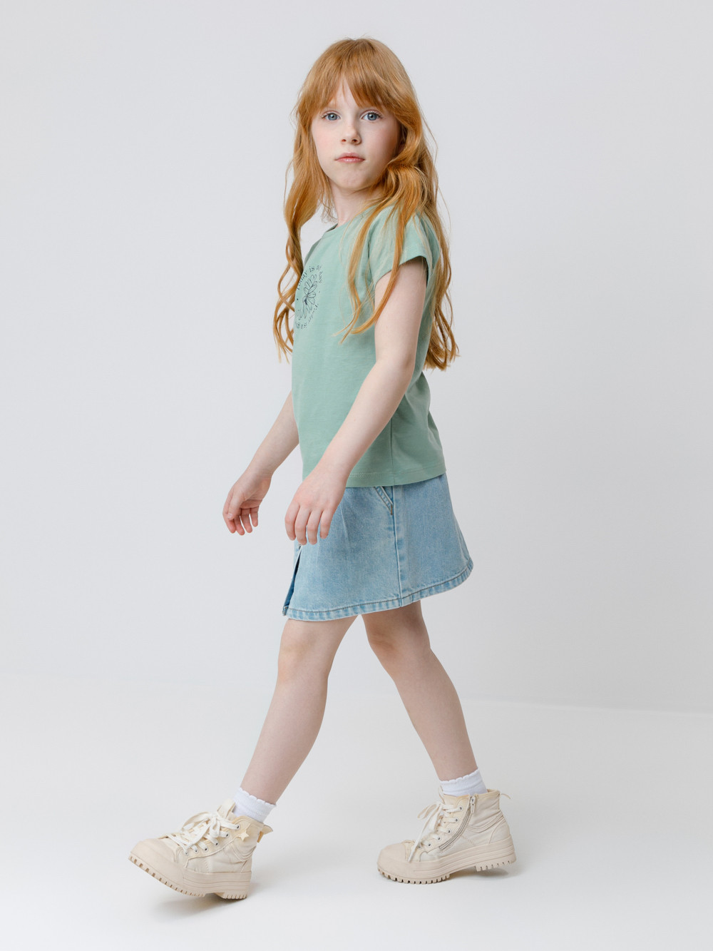Футболка для девочки, артикул: КП 302763, цвет: минт, фото 3