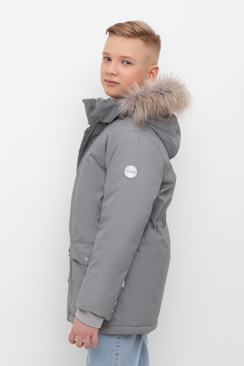 Куртки для мальчика, артикул: ВК 36103/3 ГР ( 98-122), цвет: серый, фото 3