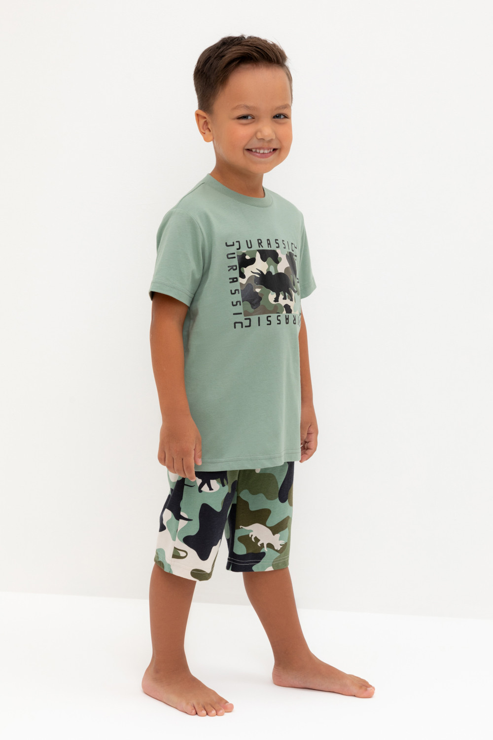 Пижама для мальчика, артикул: К 1528, цвет: зеленый, фото 3