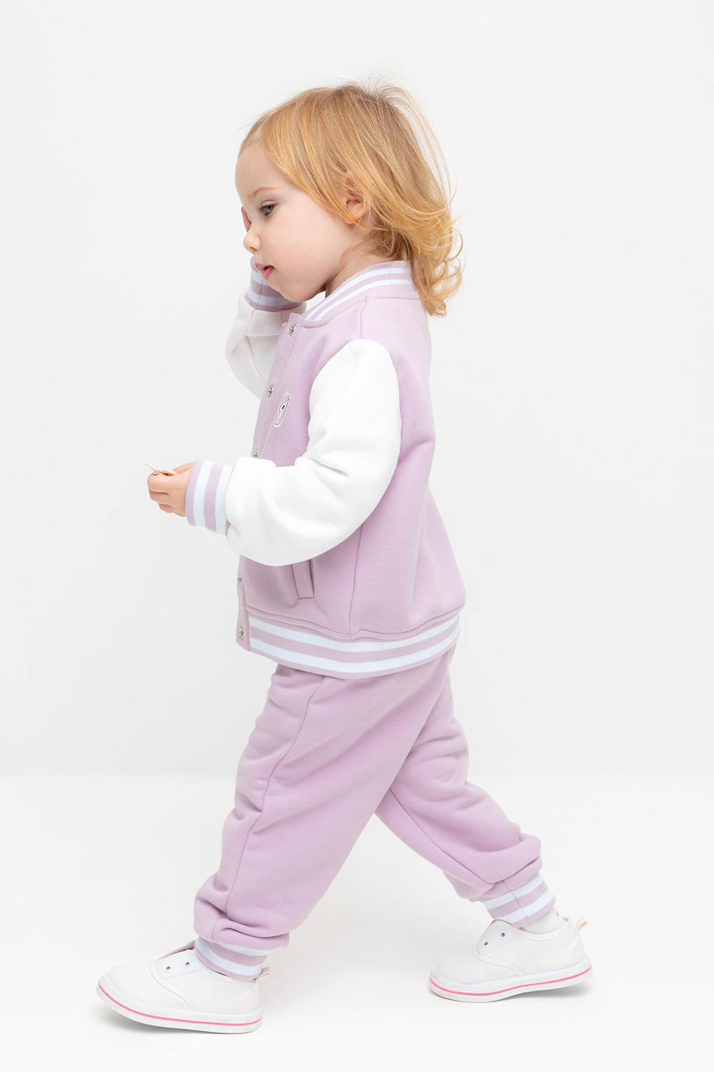 Брюки для девочки, артикул: КР 400787, цвет: фиолетовый, фото 3