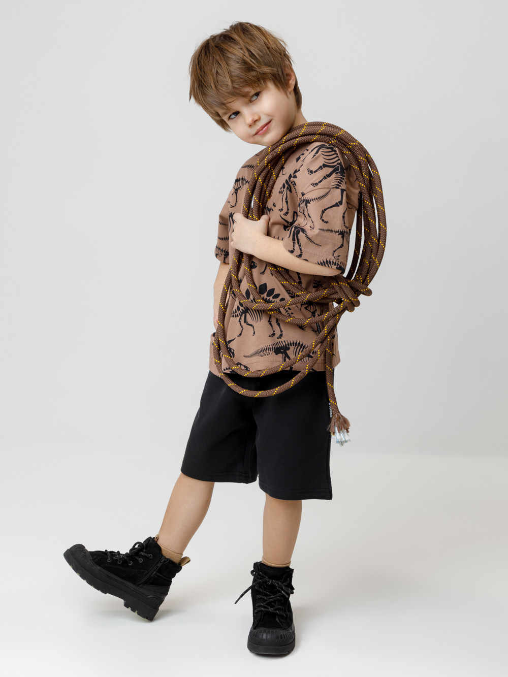 Футболка для мальчика, артикул: КР 302852, цвет: кофейный, фото 3