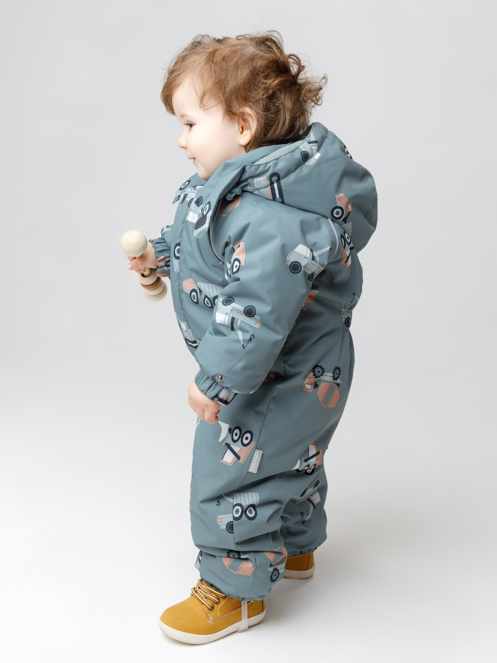 Комбинезоны утепленные для мальчика, артикул: ВК 60032/н/65 Ал, цвет: бирюзовый, фото 3