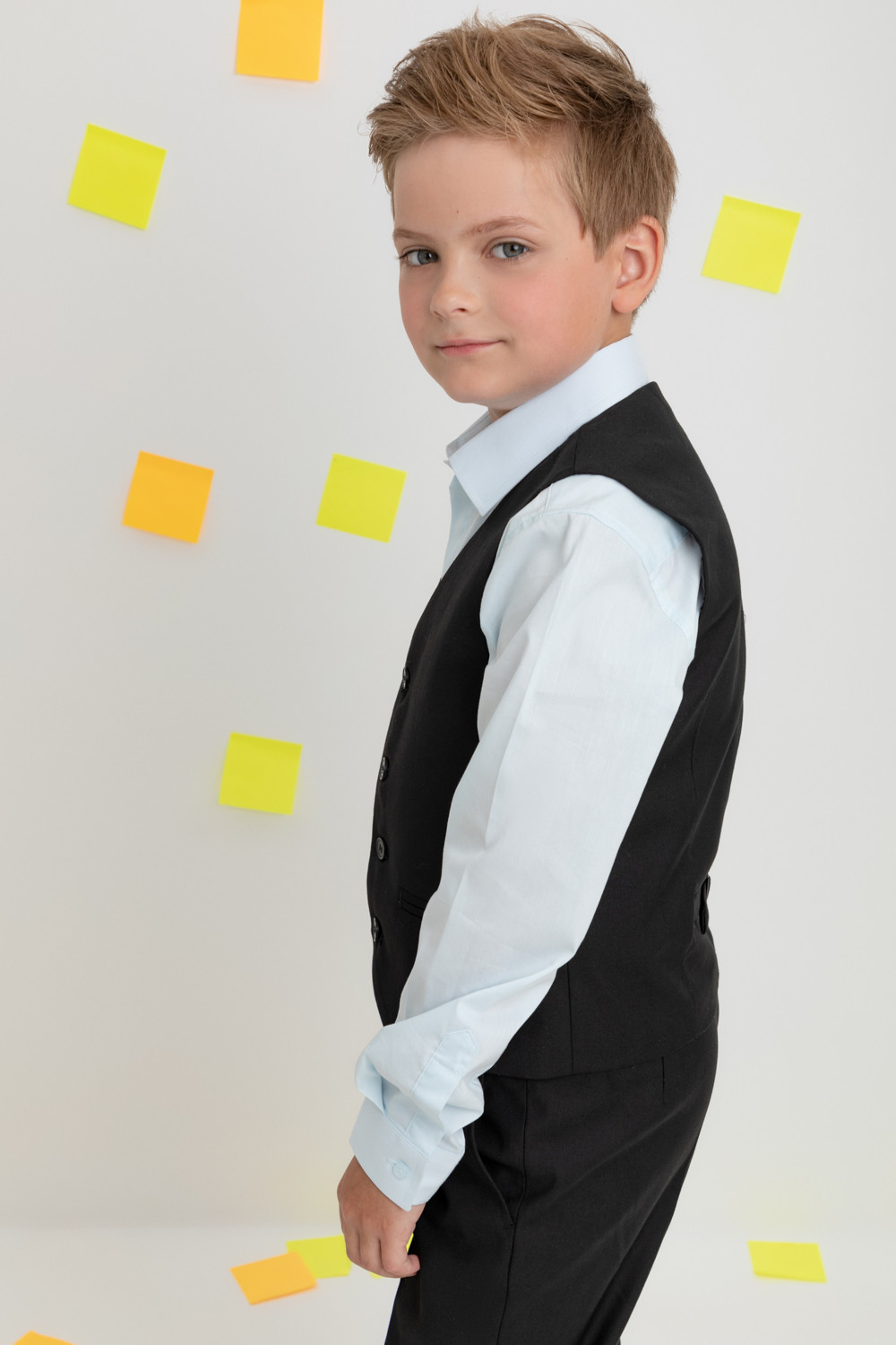 Жилет для мальчика, артикул: ТК 32001, цвет: черный, фото 3
