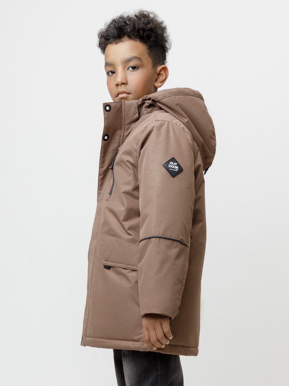 Куртки для мальчика, артикул: ВК 36091/2 ГР, цвет: коричневый, фото 2
