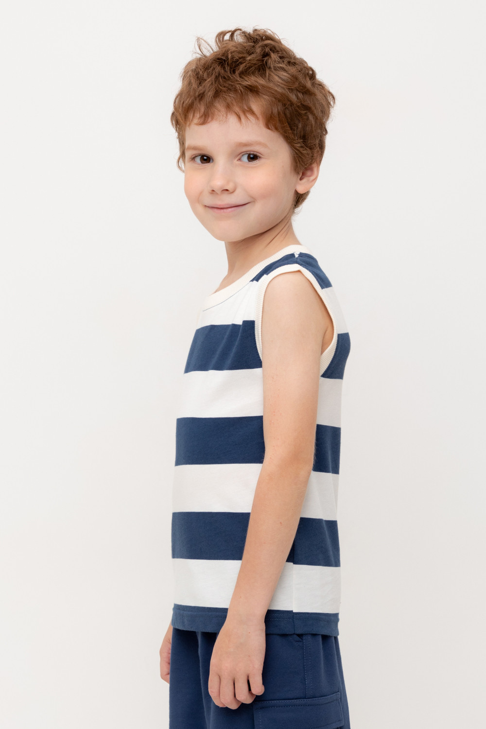 Футболка для мальчика, артикул: КР 302476-1, цвет: темно-синий, фото 3