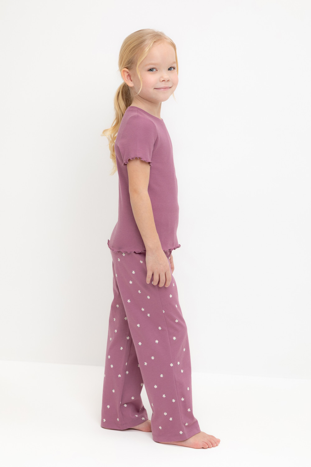 Пижама для девочки, артикул: К 1636, цвет: фиолетовый, фото 3
