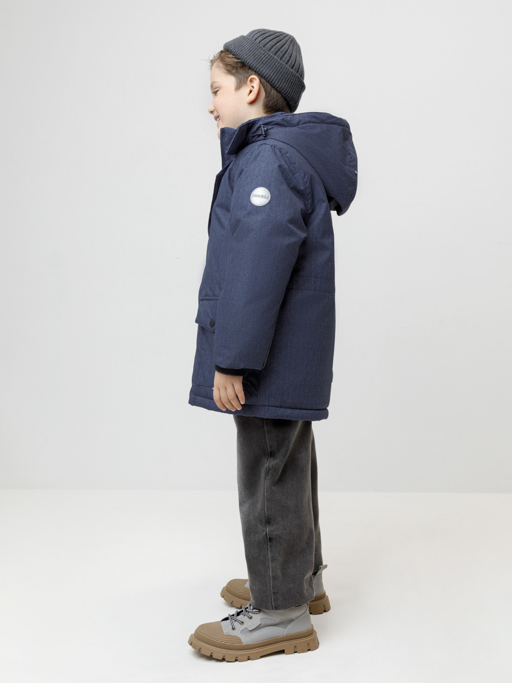Куртки для мальчика, артикул: ВК 36107/н/1 ГР, цвет: синий, фото 3