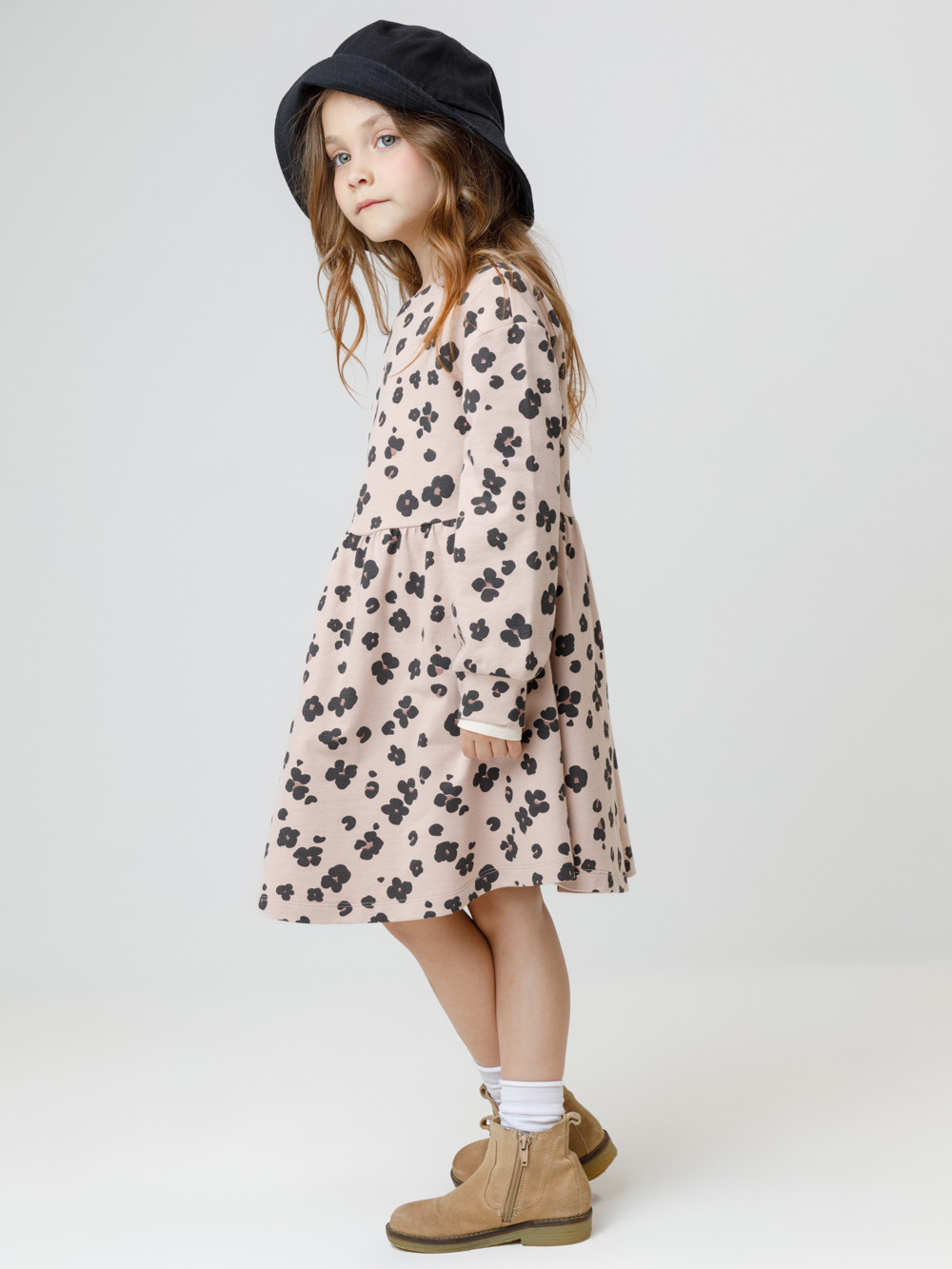 Платье для девочки, артикул: КР 5952, цвет: бежевый, фото 3