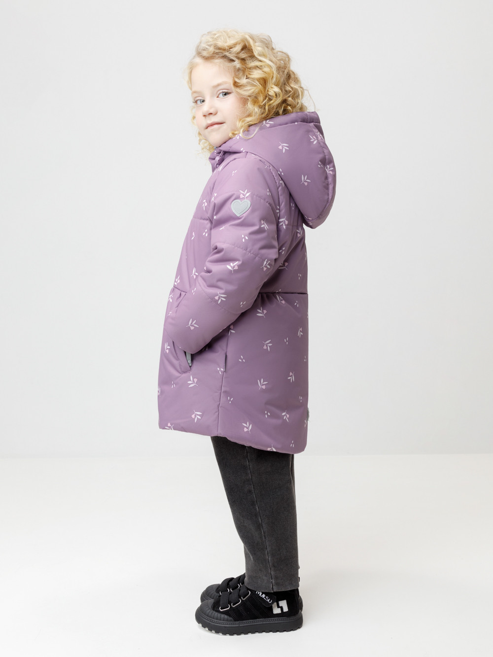 Куртка для девочки, артикул: ВК 38119/н/2 ГР, цвет: бордовый, фото 3