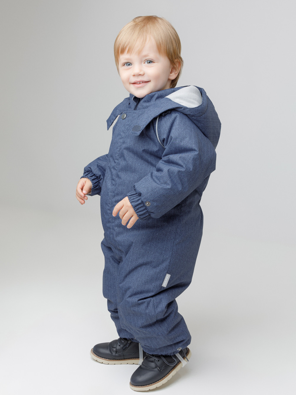 Комбинезоны утепленные для мальчика, артикул: ВК 60032/н/66 Ал, цвет: синий, фото 3