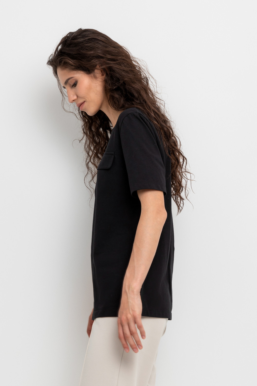 Футболки женские для мам, артикул: ЕВТ 3201, цвет: черный3, фото 3