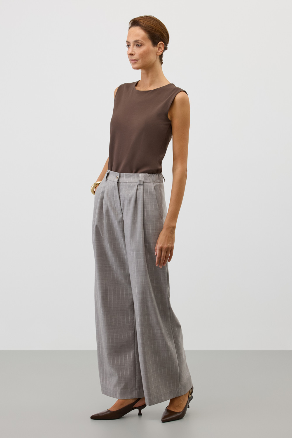 Майки женские для мам, артикул: ЕВТ 3329, цвет: коричневый, фото 3