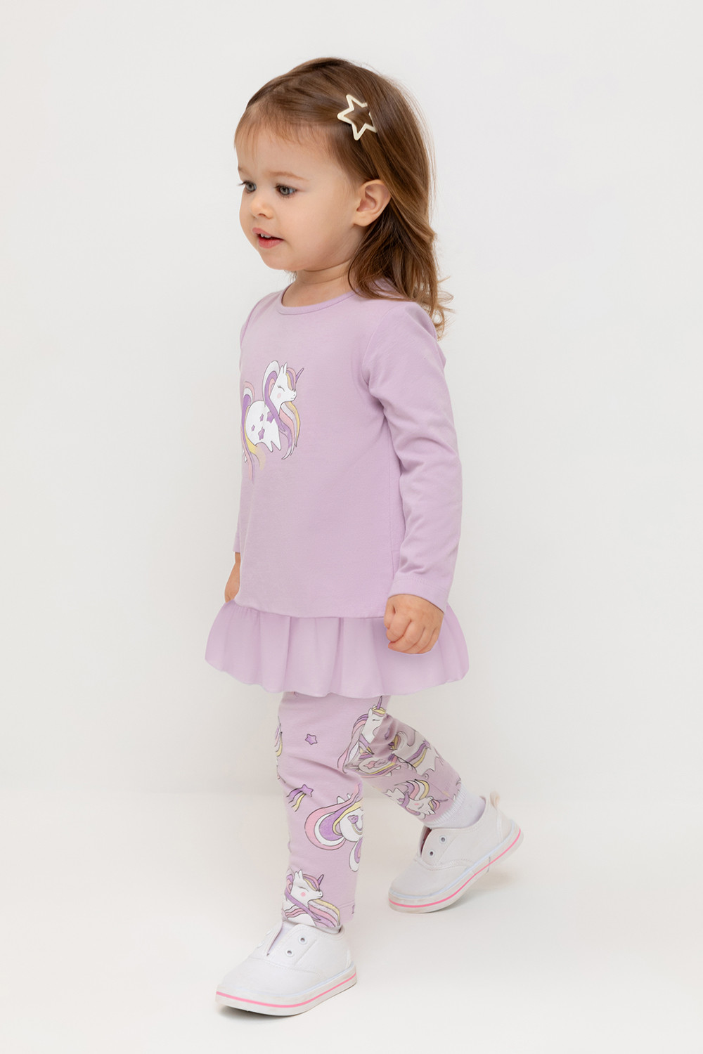 Блузка для девочки, артикул: КР 302685, цвет: фиолетовый, фото 3