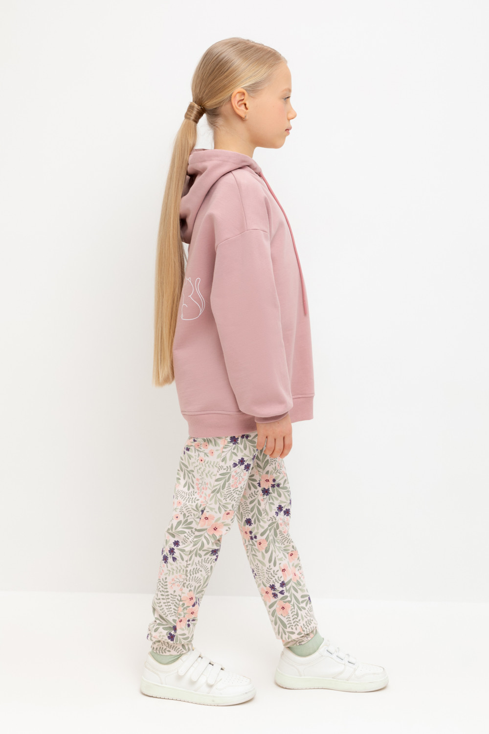 Брюки для девочки, артикул: КР 400536-1, цвет: светло-розовый, фото 3