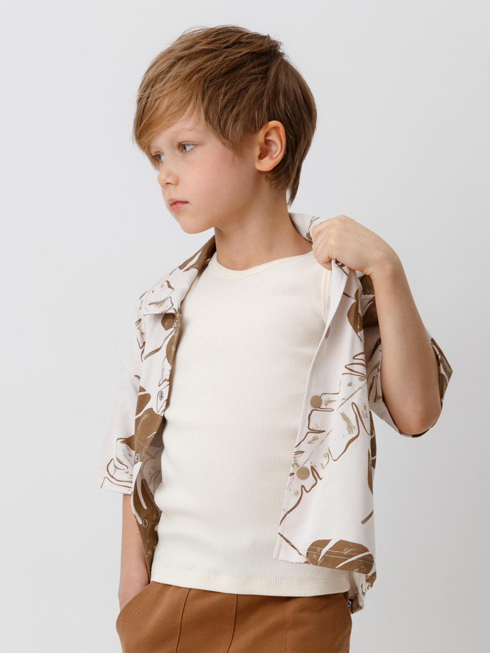 Футболка для мальчика, артикул: КП 301749, цвет: светло-бежевый, фото 3