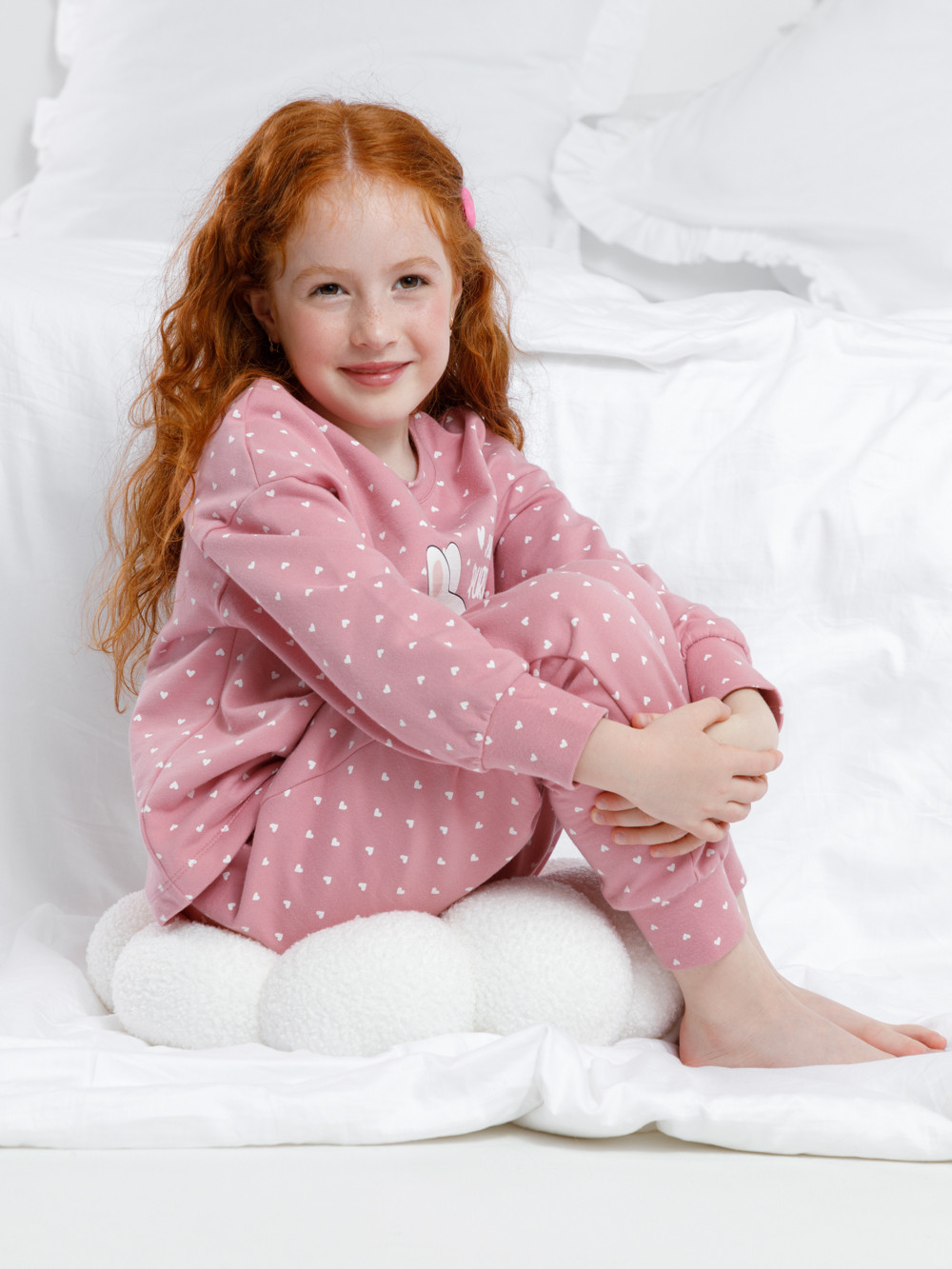 Пижама для девочки, артикул: К 1581/24, цвет: розовый, фото 3