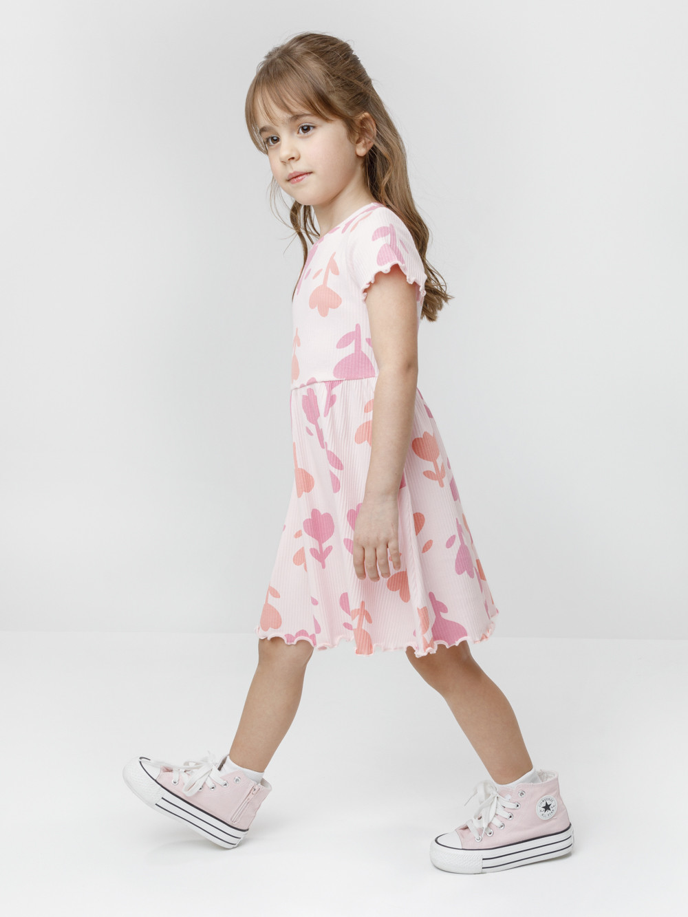Платье для девочки, артикул: КР 5954, цвет: светло-розовый, фото 3