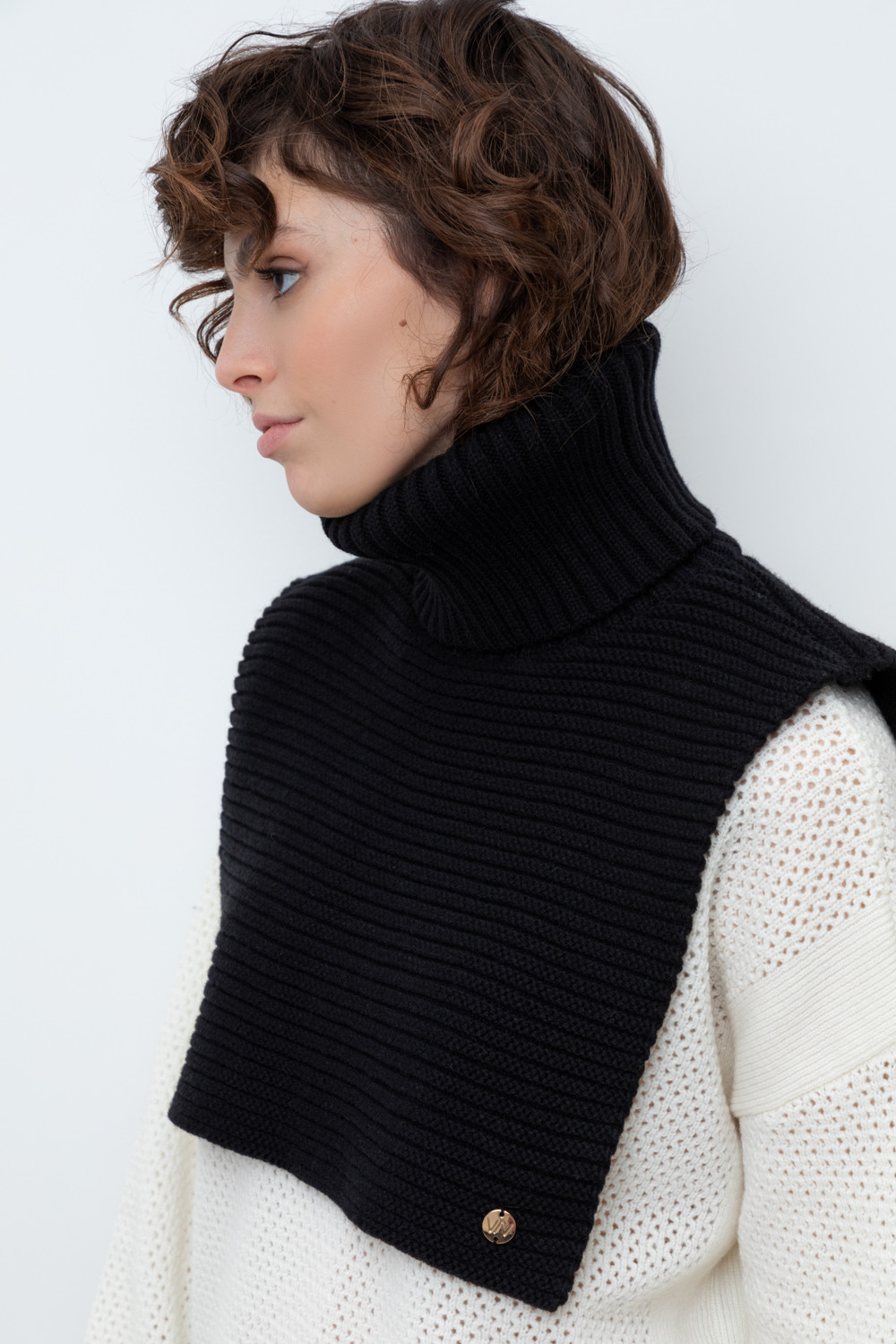 Манишки женские для мам, артикул: ЕВ 28001/24ш, цвет: черный, фото 3