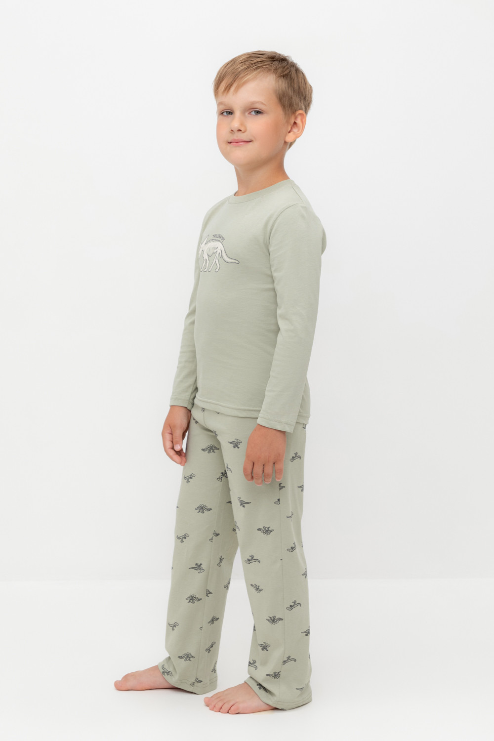 Пижама для мальчика, артикул: К 1600, цвет: хаки, фото 3