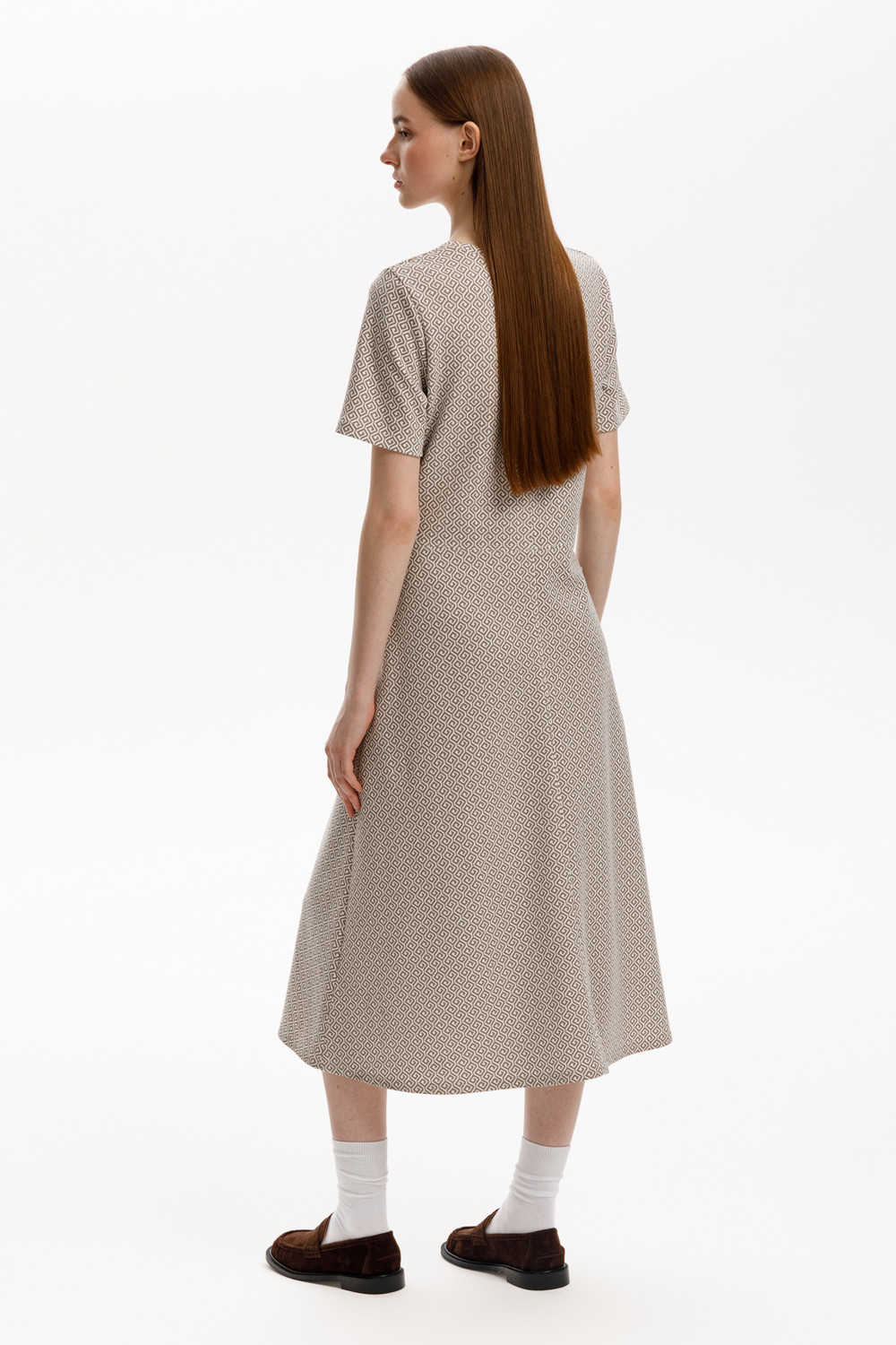 Платья женские для мам, артикул: ЕВТ 5077, цвет: светло-серый5, фото 3