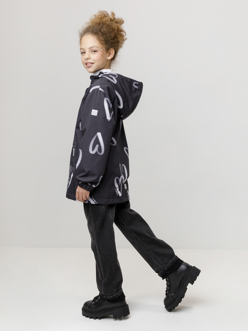 Куртка для девочки, артикул: ВК 32187/н/2 УЗГ, цвет: черный3, фото 3