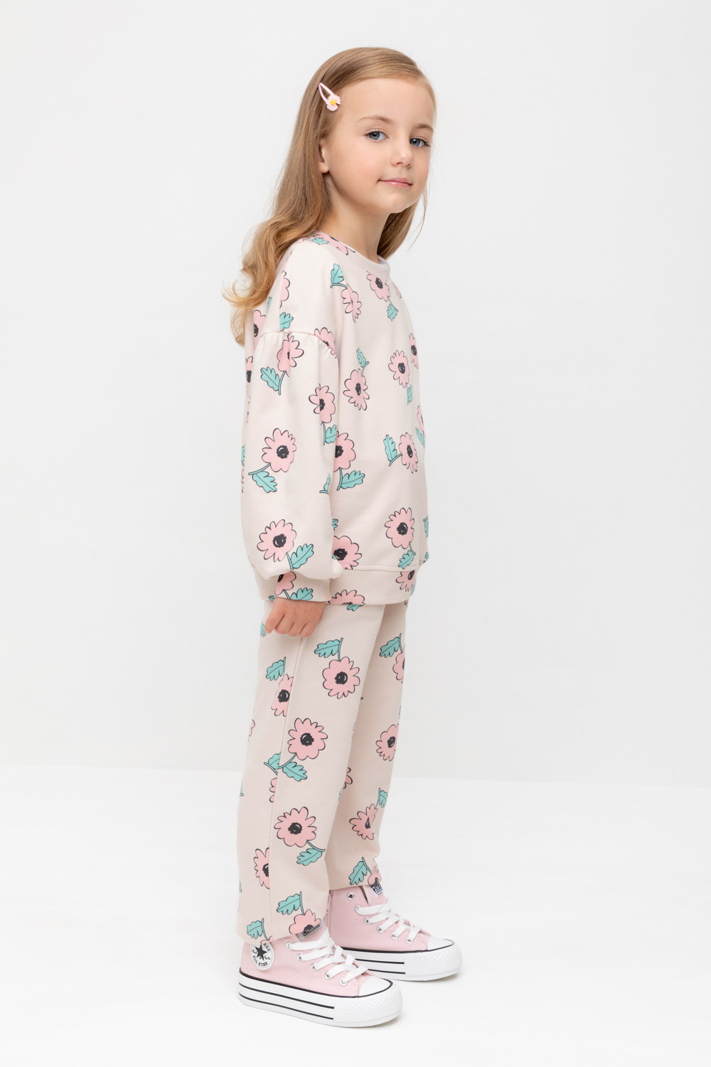 Брюки для девочки, артикул: КР 400800-1, цвет: бежевый, фото 3