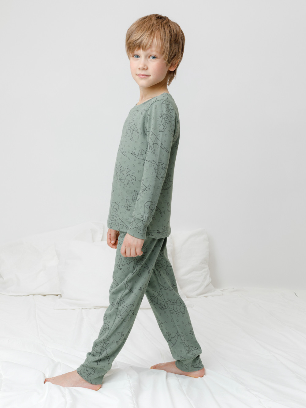 Пижама для мальчика, артикул: К 1552, цвет: зеленый, фото 3