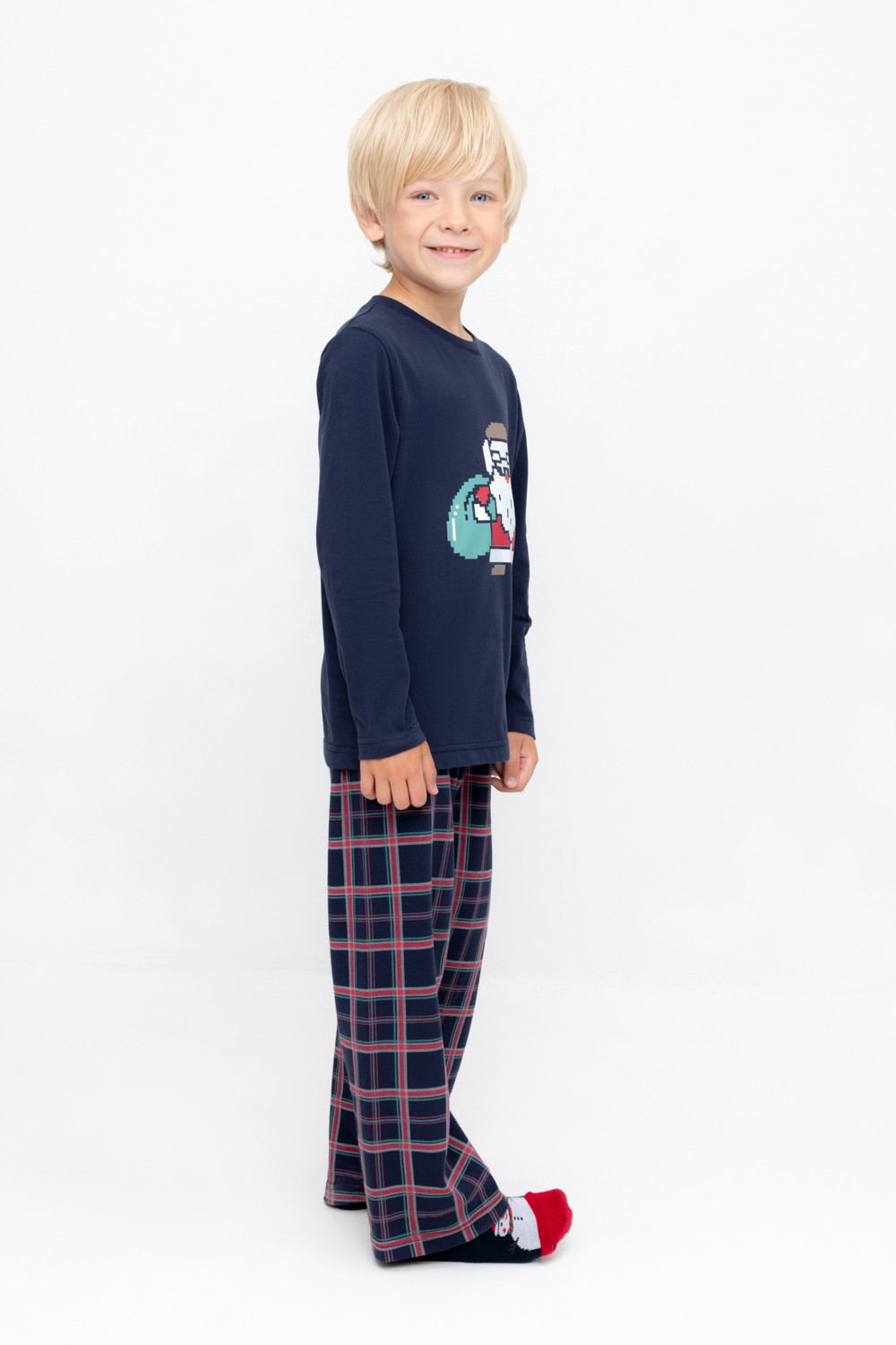 Пижама для мальчика, артикул: К 1600, цвет: темно-синий, фото 3