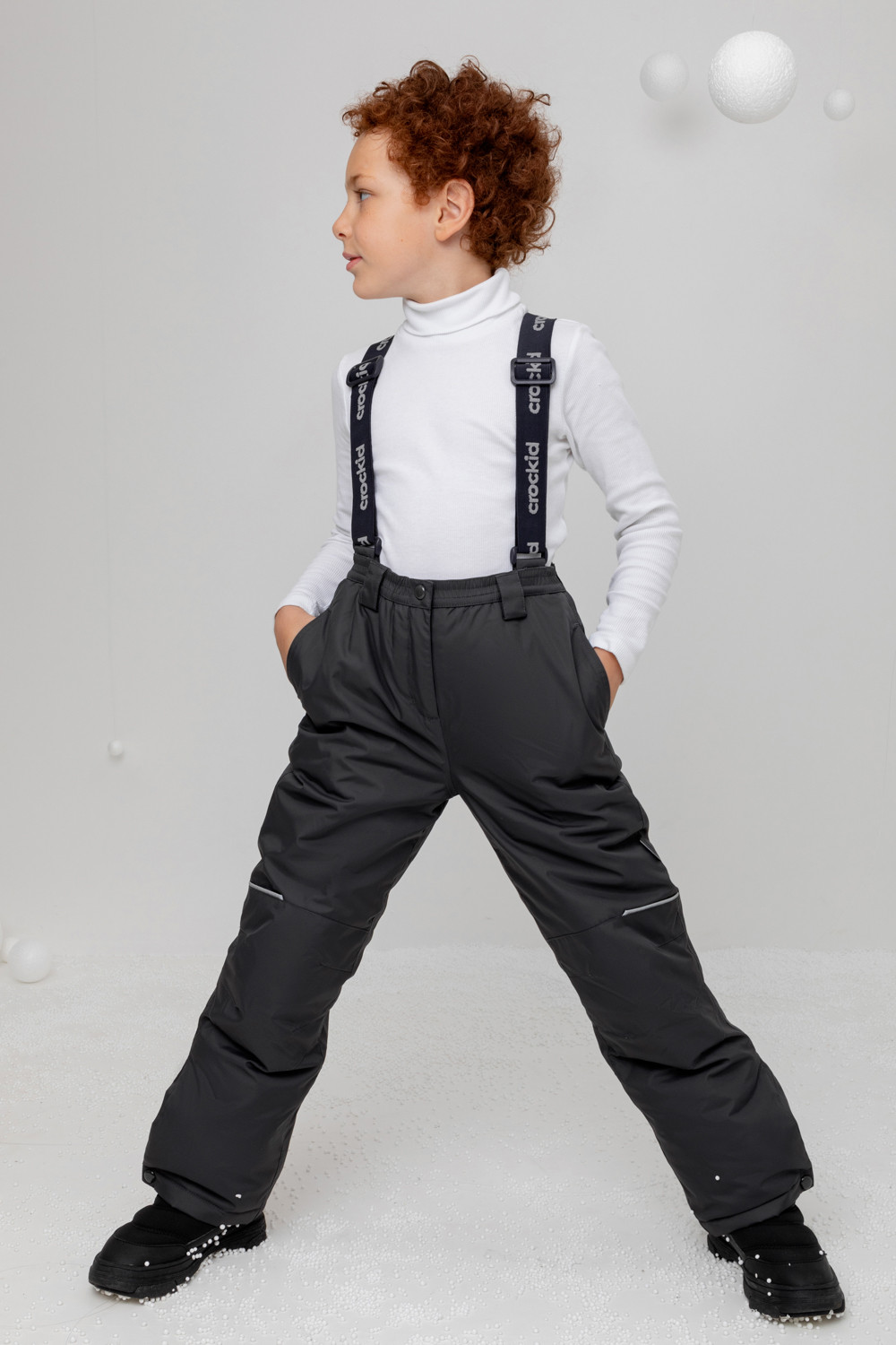 Брюки утепленные, артикул: ВК 40006/23/1 ГР, цвет: темно-серый, фото 3