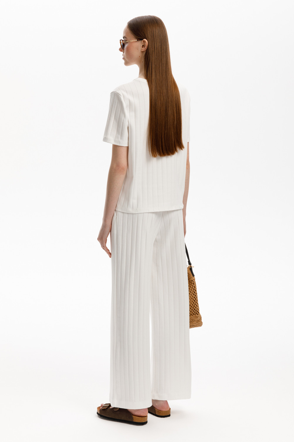 Брюки женские для мам, артикул: ЕВТ 4110, цвет: бежевый, фото 3