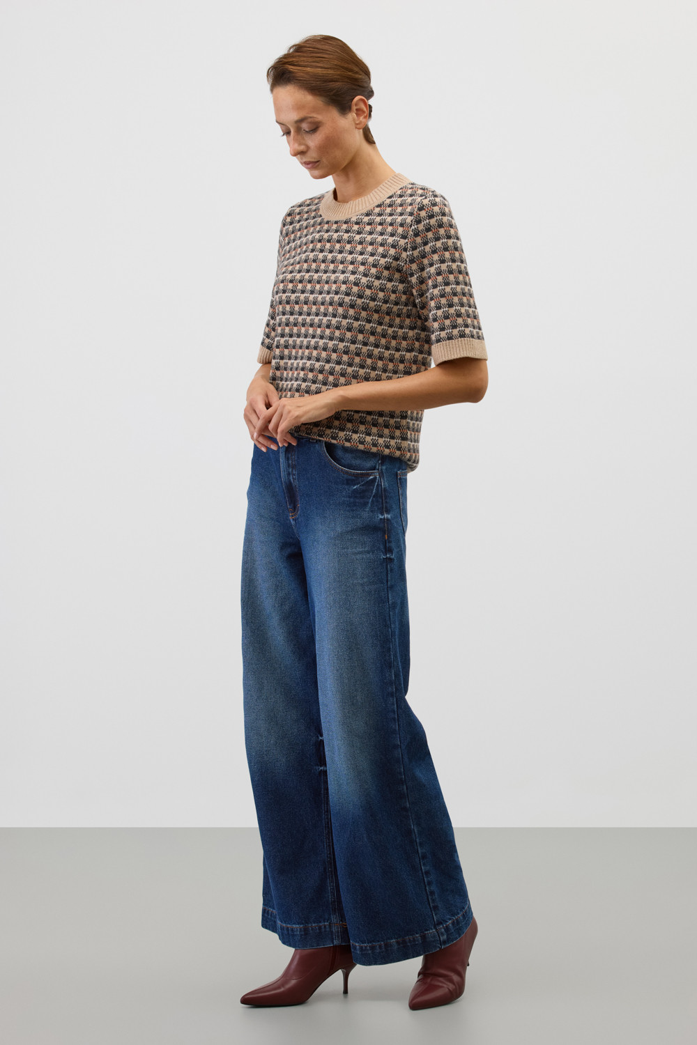 Джемперы женские для мам, артикул: ЕВ 30243/ш, цвет: бежевый, фото 3