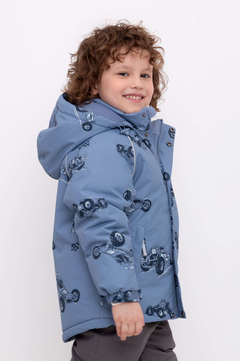 Куртки для мальчика, артикул: ВК 36084/н/4 ГР, цвет: голубой, фото 3