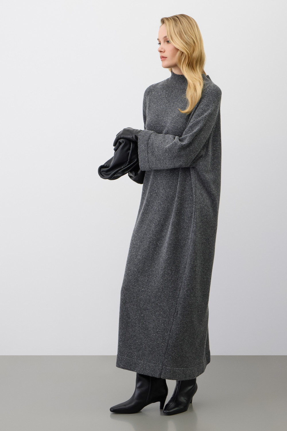 Платья женские для мам, артикул: ЕВ 530/ш, цвет: темно-серый, фото 3