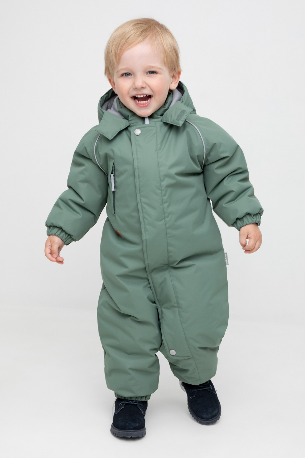 Комбинезоны утепленные для мальчика, артикул: ВК 60118/4 ГР, цвет: зеленый, фото 3