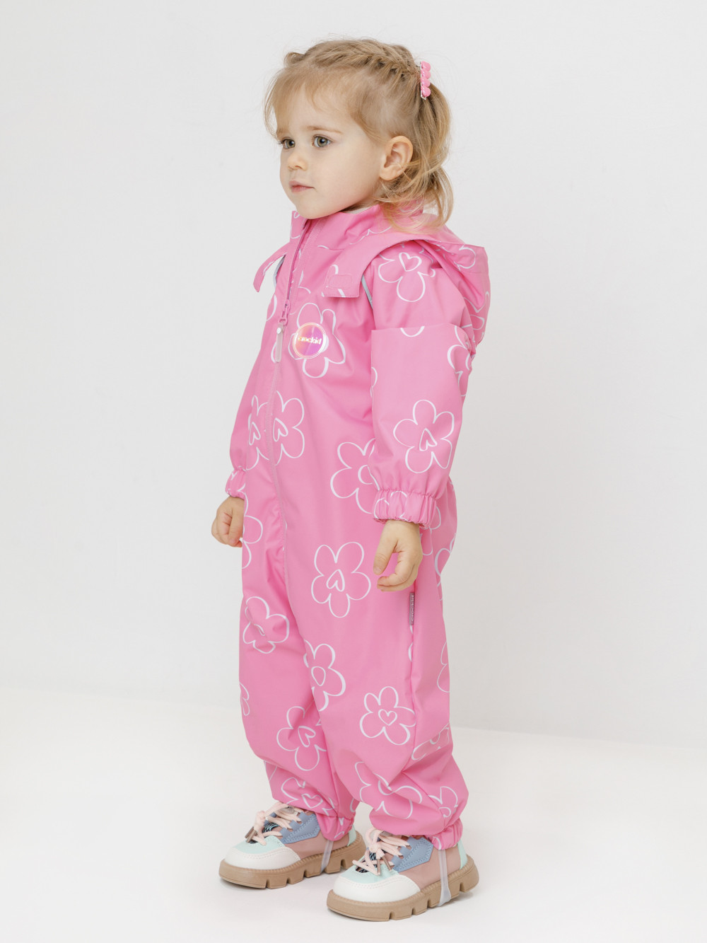 Комбинезоны утепленные для девочки, артикул: ВК 60088/н/20 Ал, цвет: розовый, фото 3