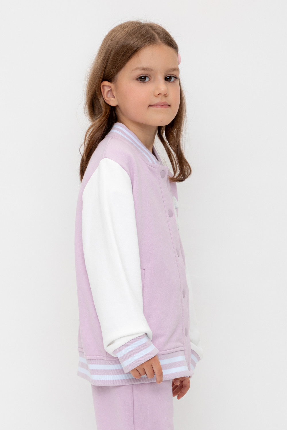 Жакет для девочки, артикул: КР 302675, цвет: фиолетовый, фото 3