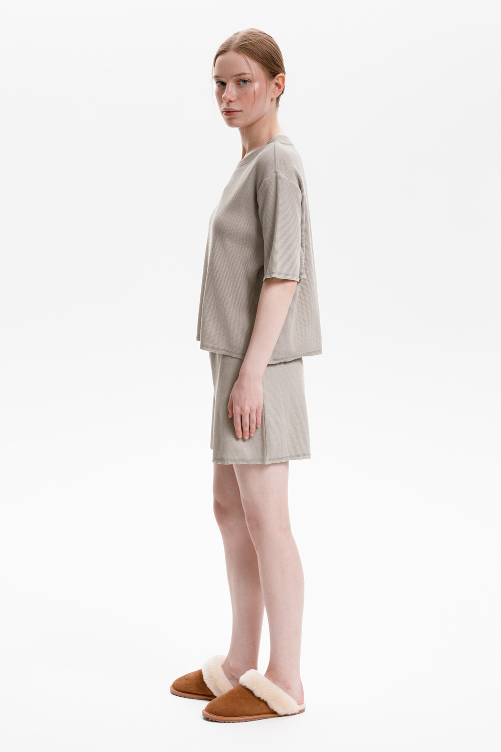 Комплекты для дома для мам, артикул: Е 20149, цвет: хаки, фото 3