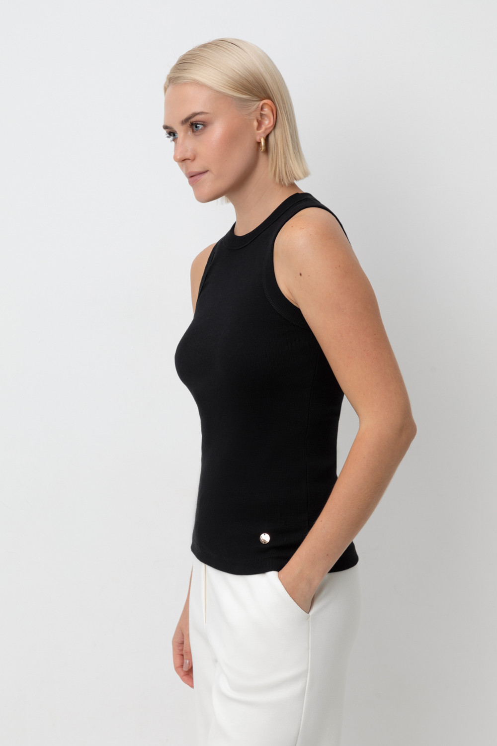 Майки женские для мам, артикул: ЕВТ 3296, цвет: черный3, фото 3