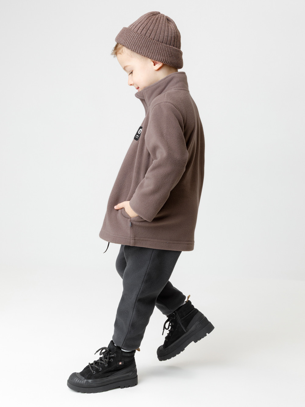 Куртка для мальчика, артикул: ФЛ 34025/6 ГР, цвет: коричневый, фото 3