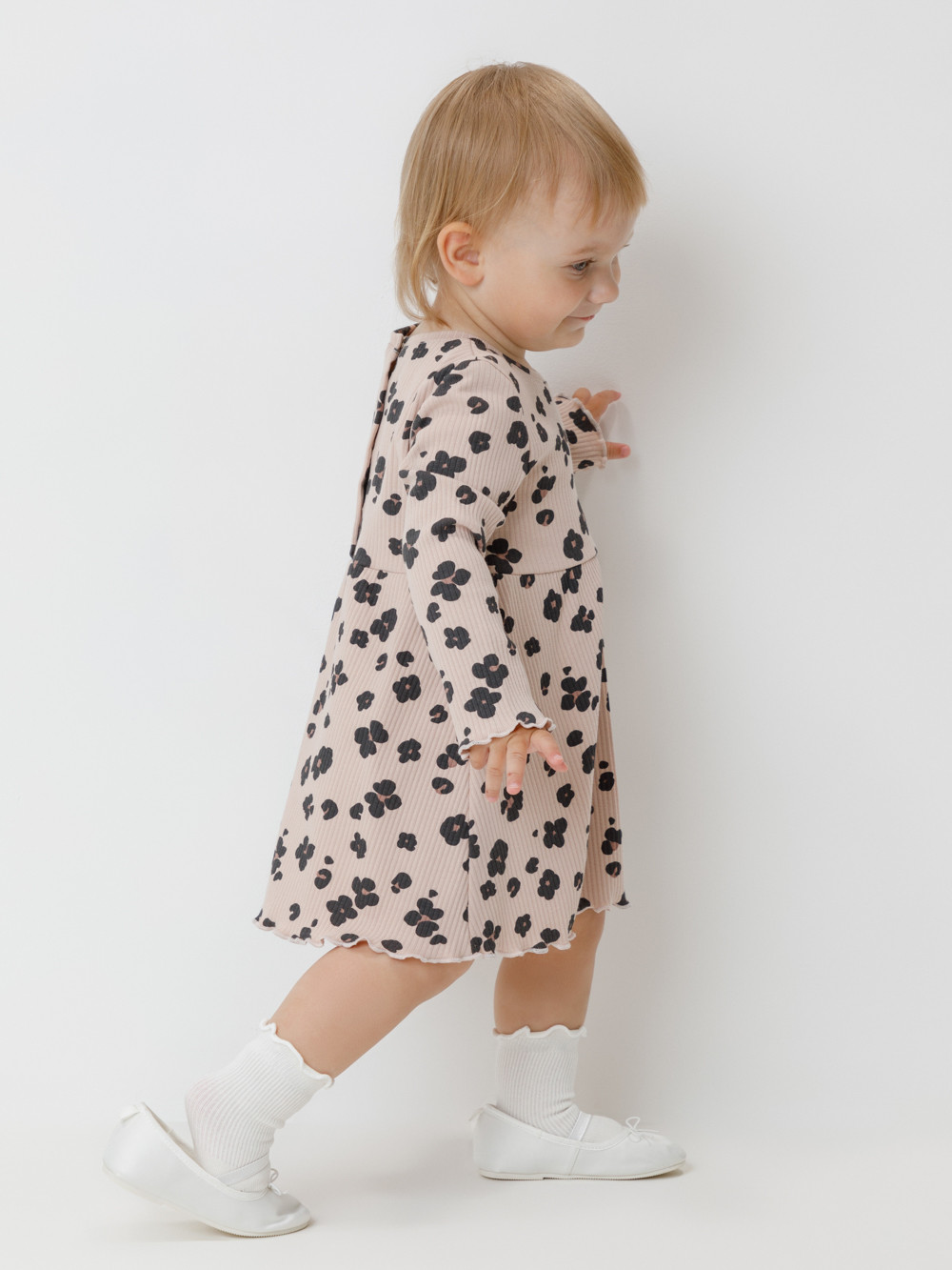 Платье для девочки, артикул: КР 5950, цвет: бежевый, фото 3