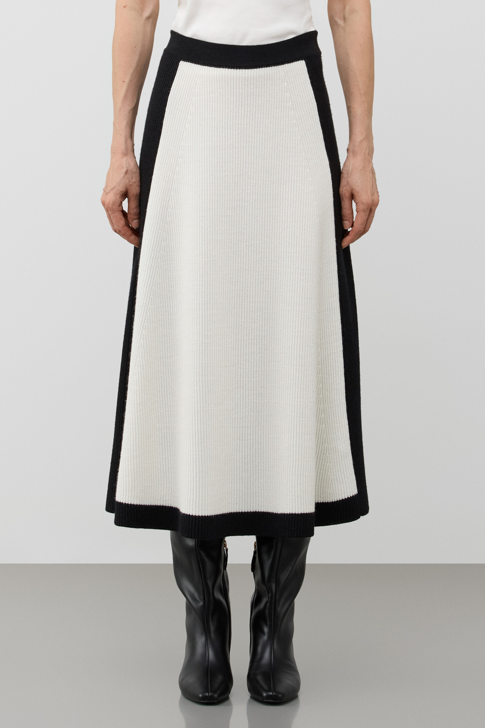 Юбки женские для мам, артикул: ЕВ 742/ш, цвет: сливки2, фото 3