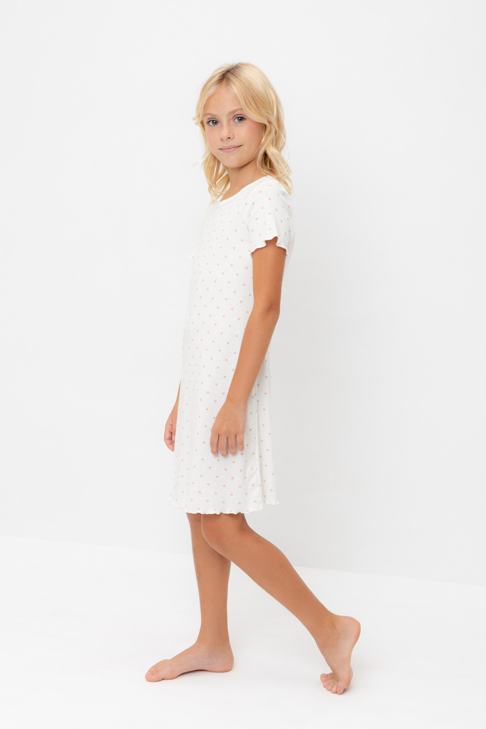 Ночная сорочка для девочки, артикул: К 1180/24, цвет: бежевый, фото 3